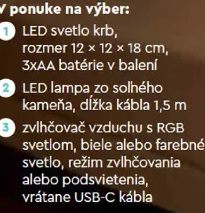 Lampa/zvlhčovač vzduchu