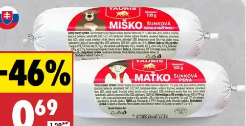 Tauris Šunková pena Miško alebo Maťko