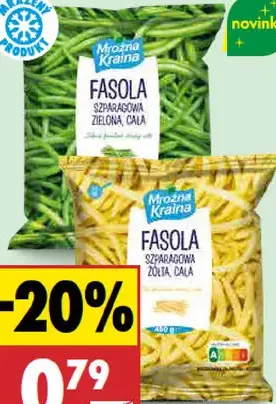 Mroźna kraina fazuľky žlté/zelené