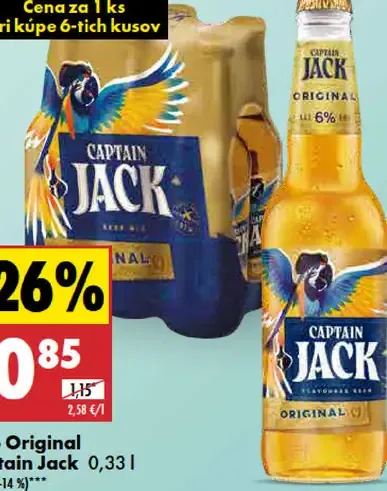 Pivo Original Captain Jack