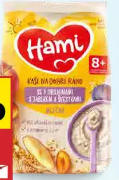 Hami Mliečna kaša s jablkom a slivkami