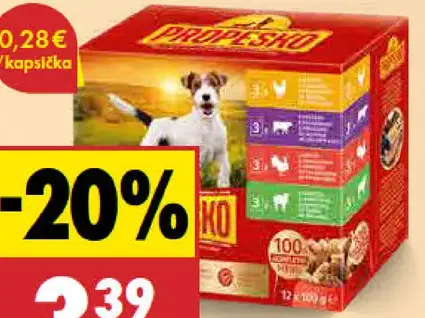 Propekso Krmivo pre psy kapsičky