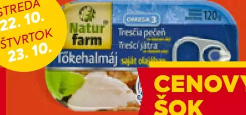 Natur farm tresčia pečeň vo vlastnom oleji