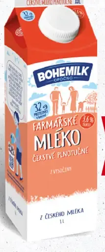 Bohemilk mlieko farmárske