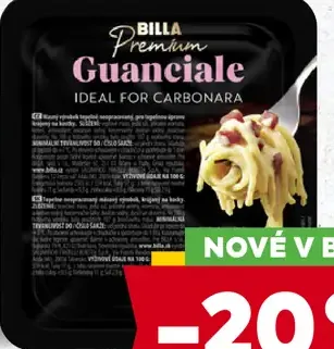 BILLA Premium guanciale kocky