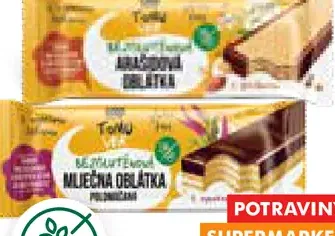 TOM Veto Bezlepková oblátka mliečna a arašidová