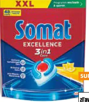 Somat Excellence 4 v 1, tablety do umývačky riadu
