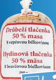 Vodný kur domácich Hydinová tlačenka