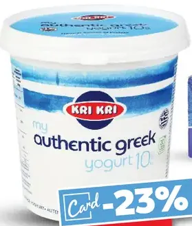 Kri Kri My authentic Greek grécky biely jogurt 10 %