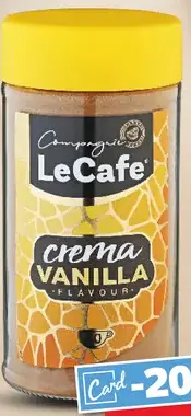 LeCafe instantná káva s príchuťou crema vanilla