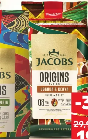 Jacobs Origins zrnková káva