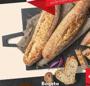 Z našej pece Bageta s restovanou cibuľkou