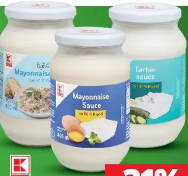 K-Classic Mayonéza, Majonéza light, Tatárska omáčka
