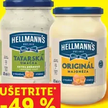 Hellmann’s Original majonéza a Tatárska omáčka