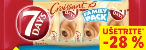 7Days Croissants s kakaovou náplňou