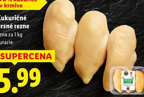 Kukuričné kuracie prsia rezne