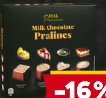BILLA Premium pralinky z mliečnej čokolády