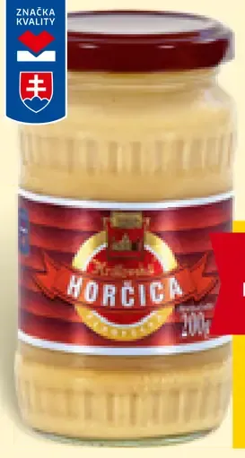 Snico Kráľovská horčica plnotučná kremžská
