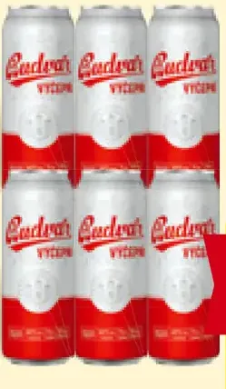 Budweiser Budvar svetlé pivo plechovka