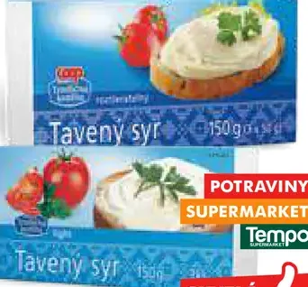 Tavený syr roztierateľný