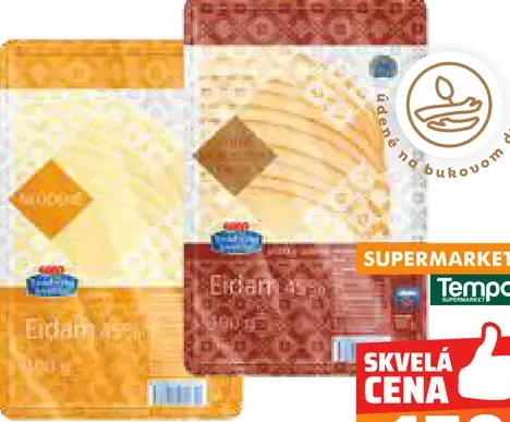 Tradičná kvalita Eidam plátky 2 druhy