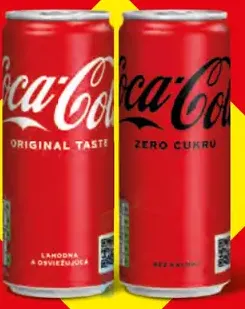 Coca-Cola Original - Coca-Cola Zero plechovka