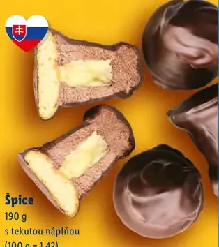 Špice s tekutou náplňou