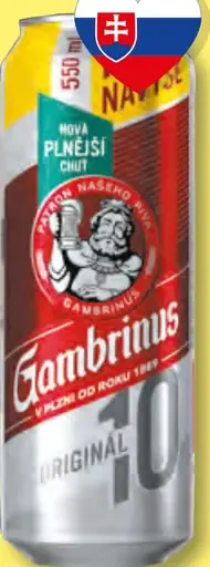 Gambrinus plechovka