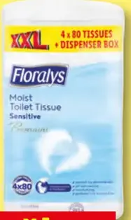 Floralys Vlhčený toaletný papier + krabička