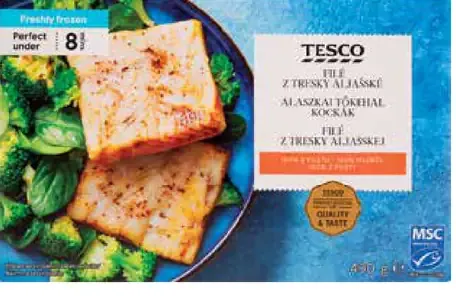 Tesco filé z aljašskej tresky – kocky