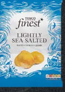 Tesco Finest smažené zemiakové lupienky s morskou soľou