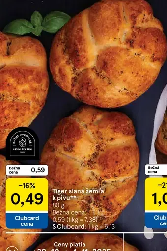 Tiger slaná žemľa k pivu