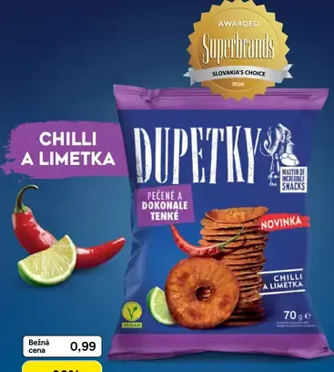 Dupetky s príchuťou chilli a limetky