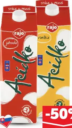 Rajo Brejky ochutené mlieko