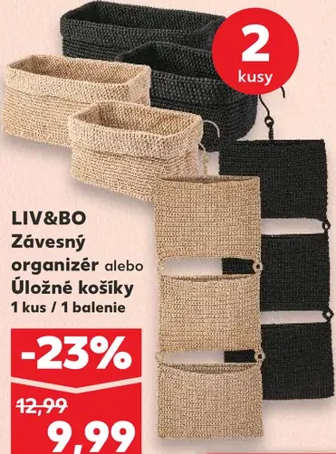 LIV&BO Závesný organizér alebo Úložný box