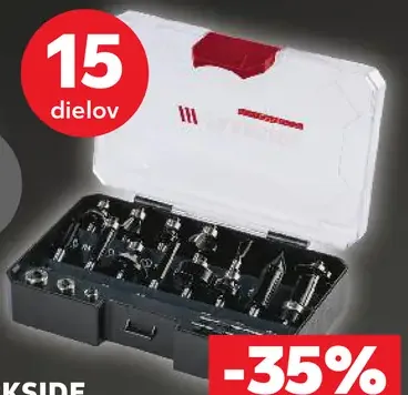 PARKSIDE PERFORMANCE Súprava frézovacích bitov