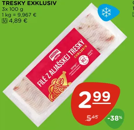 Radoma filé z aljašskej tresky Exkluziv