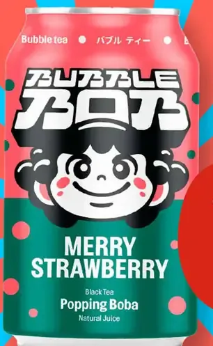 Bubblebob Merry Strawberry plechovka