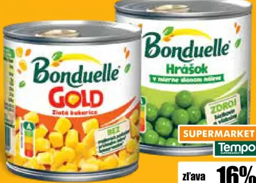 Bonduelle kukurica Bonduelle hrášok