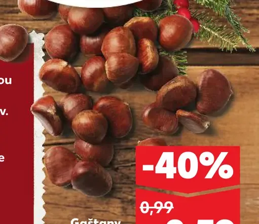 Čerstvé ovocie a zelenina Gaštany