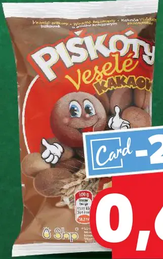 Kakaové piškóty Veselé