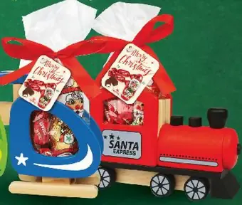 Cukrovinky s drevenou hračkou