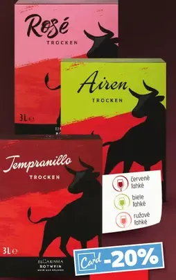El Carisma Tempranillo vino rôzne druhy Španielsko 3l