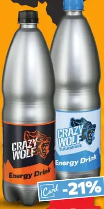 Crazy Wolf energetický nápoj rôzne druhy 1l