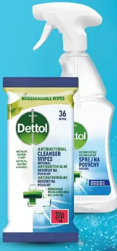 Dettol Dezinfekčné čistiace utierky