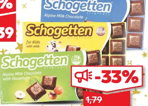 Schogetten Alpine Milk Chocolate