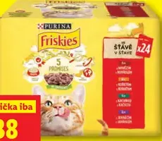 Friskies mäsové kapsičky pre mačky/psy