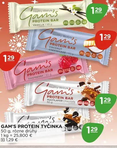 Gam's proteín tyčinka
