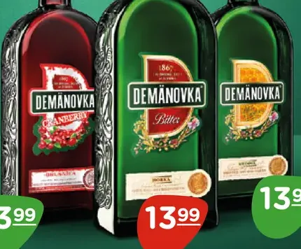 Demänovka Cranberry, Bylinná Horká, Bylinný Likér