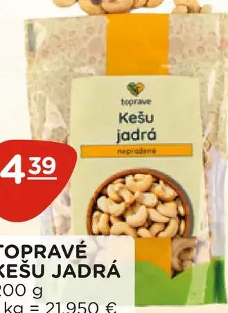 Toprave Kešu jadrá